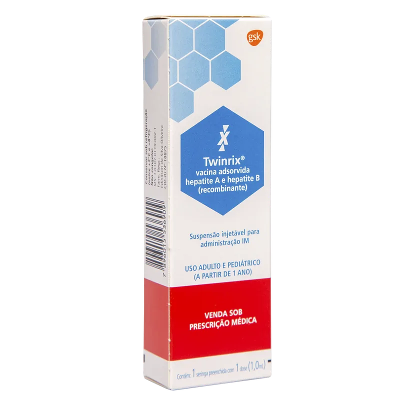 Embalagem da vacina Hepatite A e B