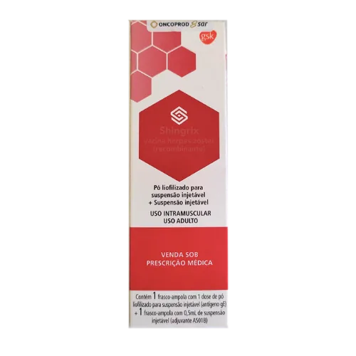 Embalagem da vacina Herpes Zóster (Shingrix)