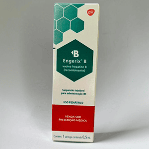 Embalagem da vacina Hepatite B