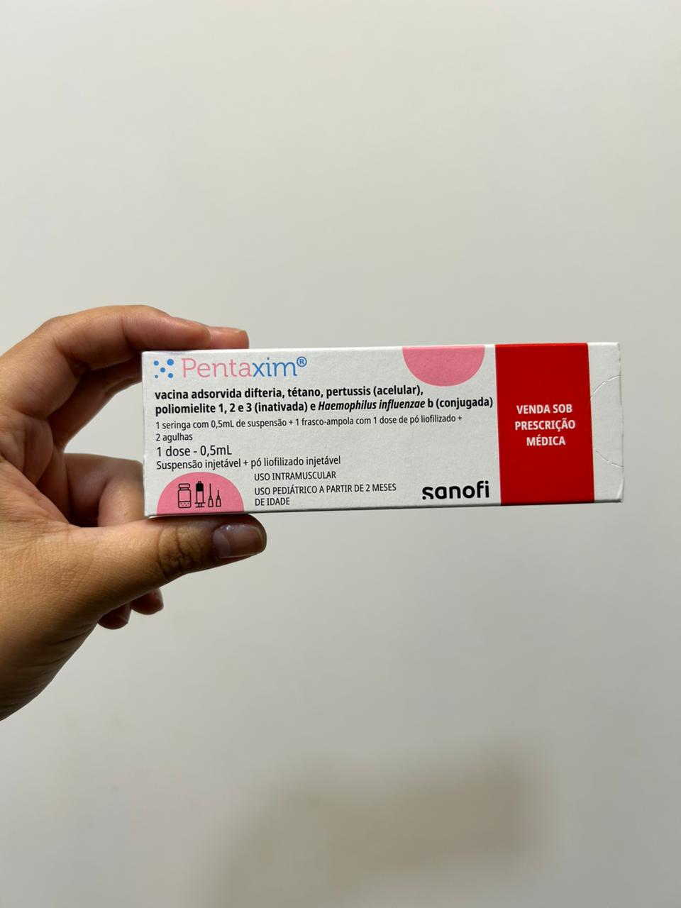 Embalagem da vacina Pentavalente acelular